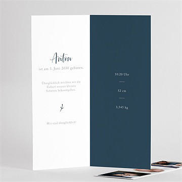 Geburtskarte foto-collage - fotosteifen - vue 3