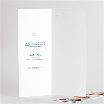 Geburtskarte collage - fotostreifen - vue 3