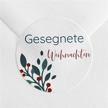 Sticker Weihnachten kleine hagebutten
