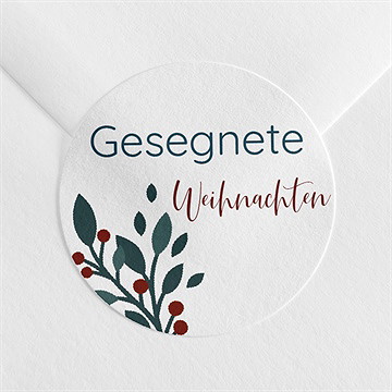 Sticker Weihnachten Kleine Hagebutten