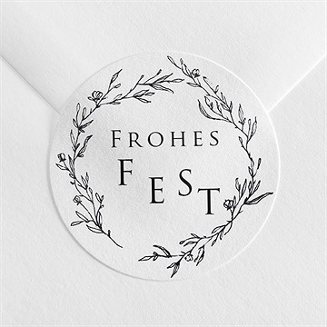 Sticker Weihnachten Frohes Fest