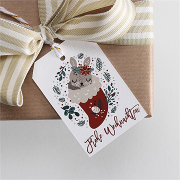 Geschenkanhänger Weihnachten weihnachtsstiefel - Vue 2