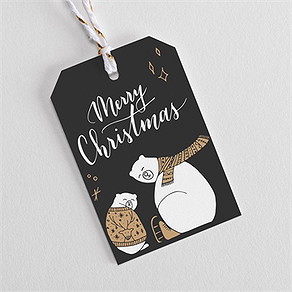 Geschenkanhänger Weihnachten eisbären