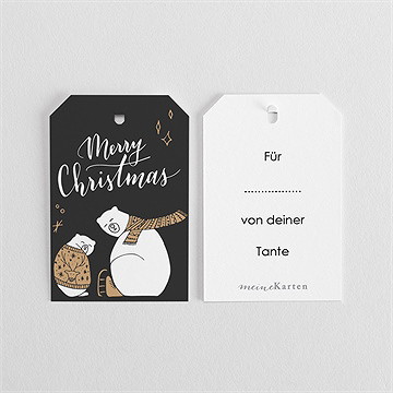 Geschenkanhänger Weihnachten eisbären - Vue 3