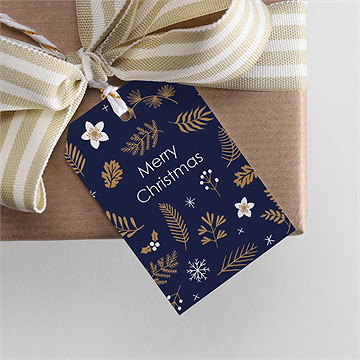 Geschenkanhänger Weihnachten weihnachtliche zweige - Vue 2