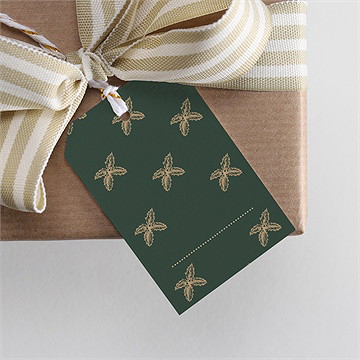 Geschenkanhänger Weihnachten schöne stechpalme - Vue 2