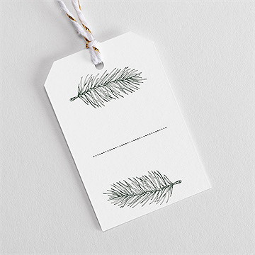 Geschenkanhänger Weihnachten zarte tannenzweige