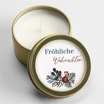 Kerzen Weihnachten hagebutte