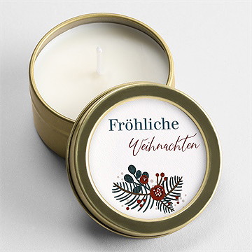 Kerzen Weihnachten hagebutte