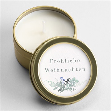 Kerzen Weihnachten Aquarellzweig