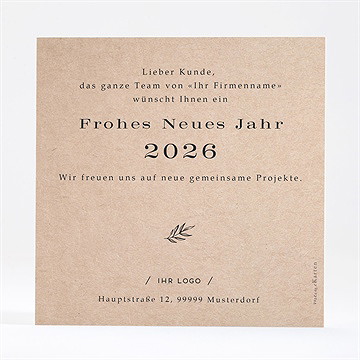 Weihnachtskarte Goldene Feinheit - vue 4