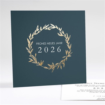 Weihnachtskarte goldene krone