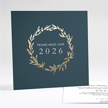 Weihnachtskarte goldene krone