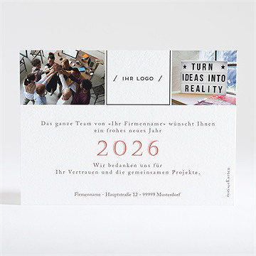 Weihnachtskarte Große Träume - vue 4