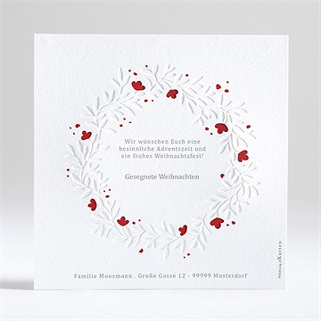 Weihnachtskarte geprägte weihnachtsgrüße - Vue 3