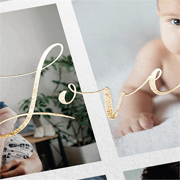 Weihnachtskarte mosaik mit 6 fotos - vue 2