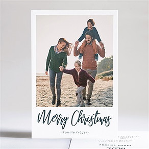 Weihnachtskarte elegantes fotodesign