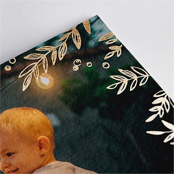 Weihnachtskarte Blätterveredelung - vue 2