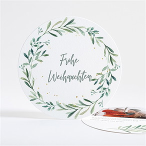 Weihnachtskarte runde grüße