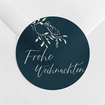 Sticker Weihnachten Nachtigall