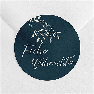 Sticker Weihnachten Nachtigall