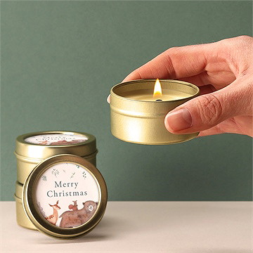 Kerzen Weihnachten waldtiere - Vue 2