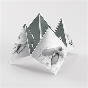 Geburtskarte glück - origami