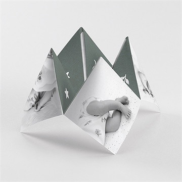 Geburtskarte Glück - Origami
