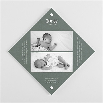 Geburtskarte Glück - Origami - Vue 3