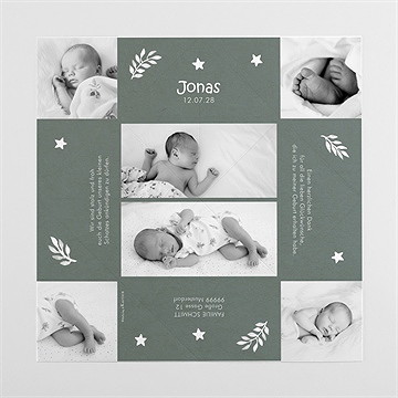 Geburtskarte Glück - Origami - Vue 4