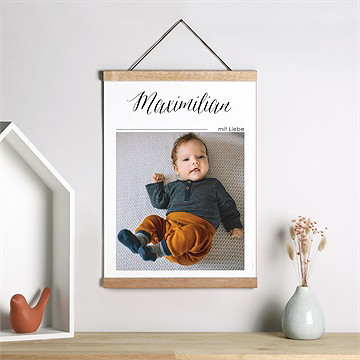 Geburtsposter Minimalistischer Glanz - Vue 2