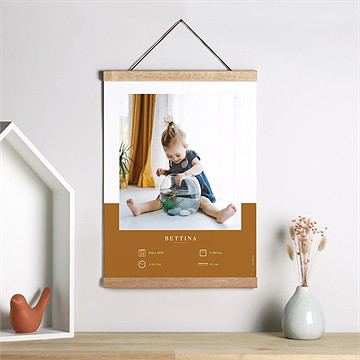 Geburtsposter Magnetkarte - Vue 2