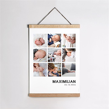 Geburtsposter Fotoautomat Design