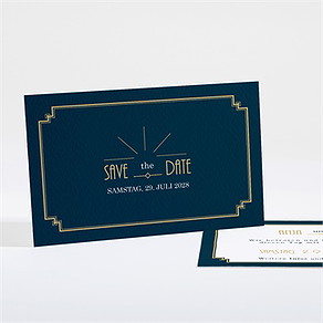Save the Date Karte art déco
