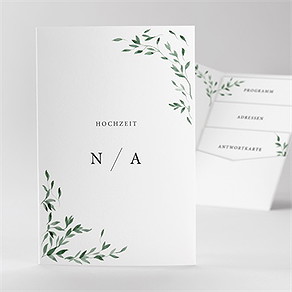 Hochzeitseinladung unter dem olivenbaum -allinone