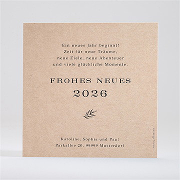 Weihnachtskarte Kraft Fürs Neue Jahr - vue 4