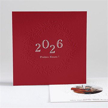 Weihnachtskarte Rote Weihnachtsgrüße