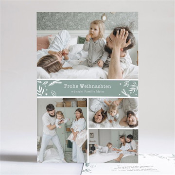 Weihnachtskarte grüne zweige