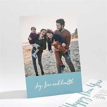 Weihnachtskarte Joy, Love And Health