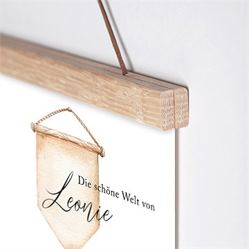 Geburtsposter Wiege Mädchen - Vue 3