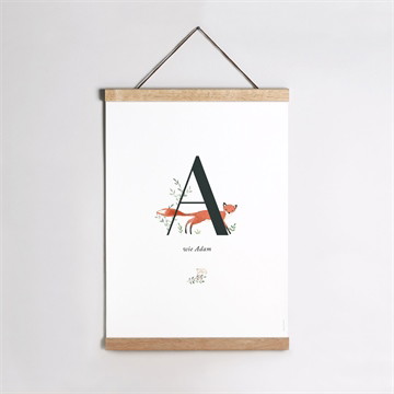 Geburtsposter tieralphabet