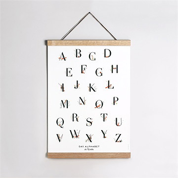 Geburtsposter Tieralphabet