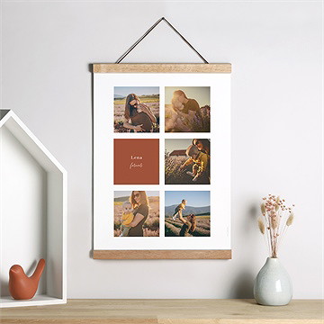 Geburtsposter Granatapfelrot - Vue 2