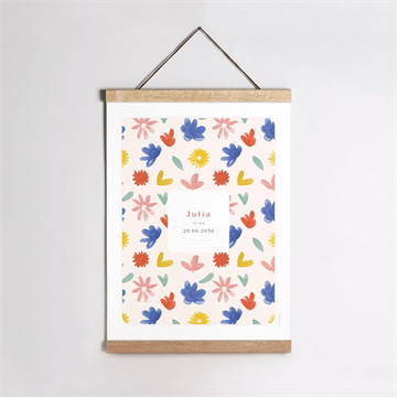 Geburtsposter flowerpower