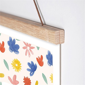 Geburtsposter Flowerpower - Vue 3