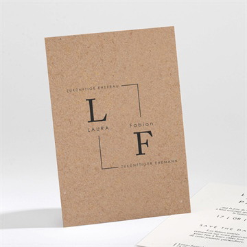 Save the Date Karte verbunden