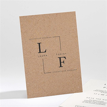 Save the Date Karte verbunden