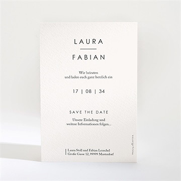 Save the Date Karte verbunden - Vue 2