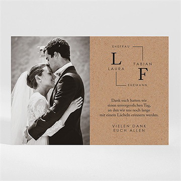 Dankeskarte Hochzeit Verbunden - Magnet