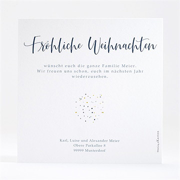 Weihnachtskarte Silberne Weihnacht - Vue 4